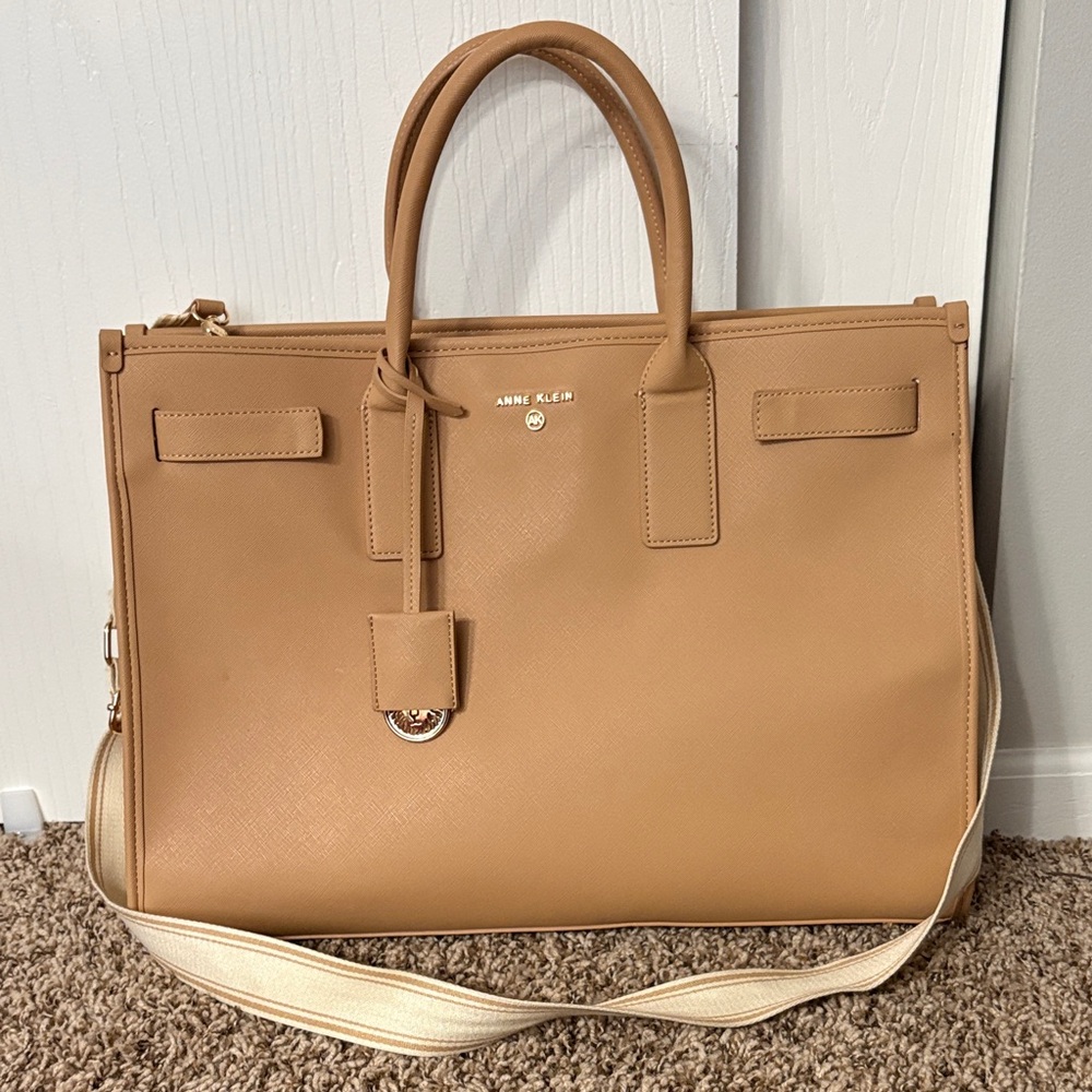 Anne Klein Camel Satchel Bag